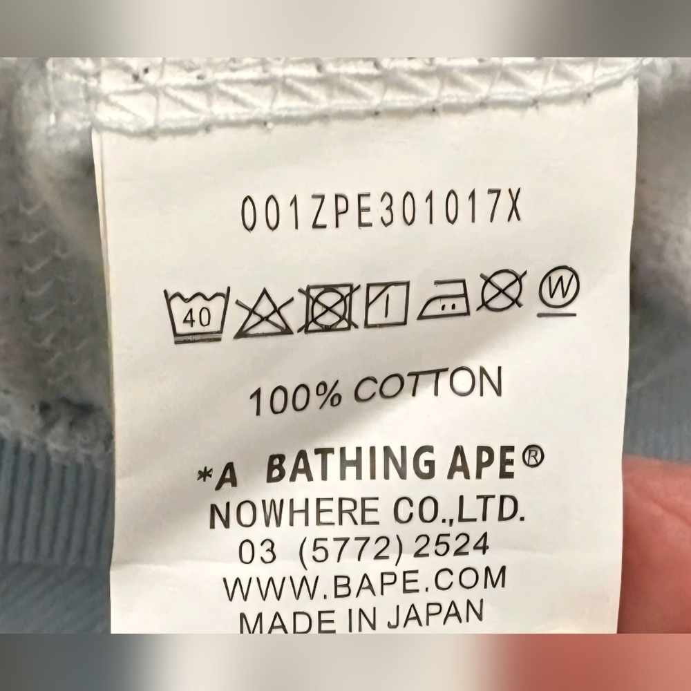 BAPE Color Camo Shark WGM Hoodie Sweatshirt Ligh Blue | A Bathing Ape 3XL (EUC) - Picture 7 of 11